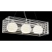 Metal and Glass Row Pendant Light with LED Bulbs